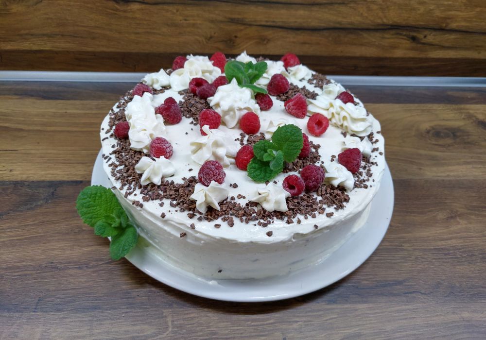 Mascarpone-Himbeer-Torte