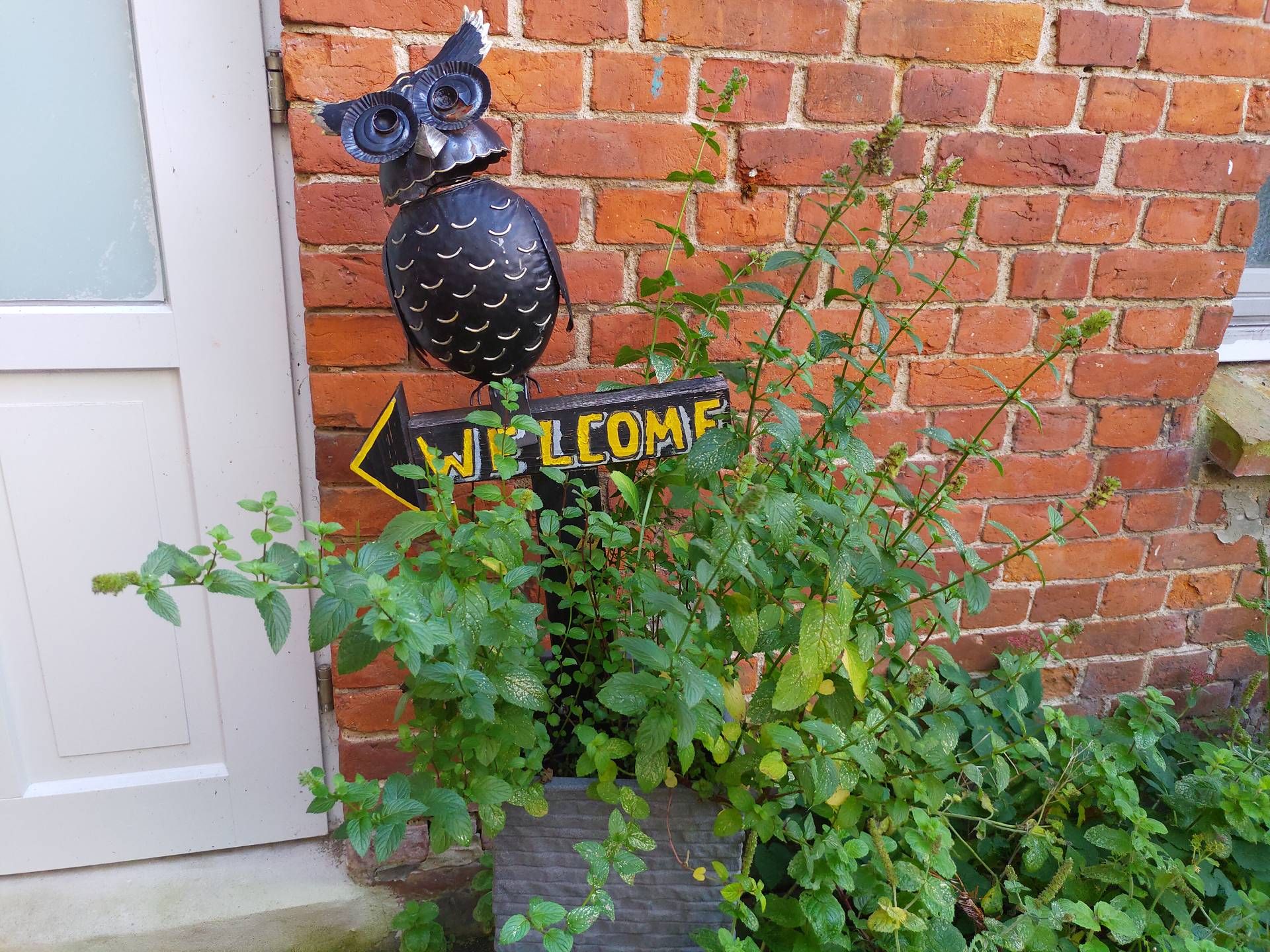 Willkommensschild-Eingang